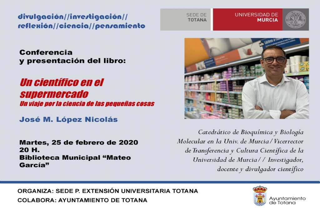 Martes 25 de febrero conferencia-coloquio del profesor Jos Manuel Lpez Nicols.