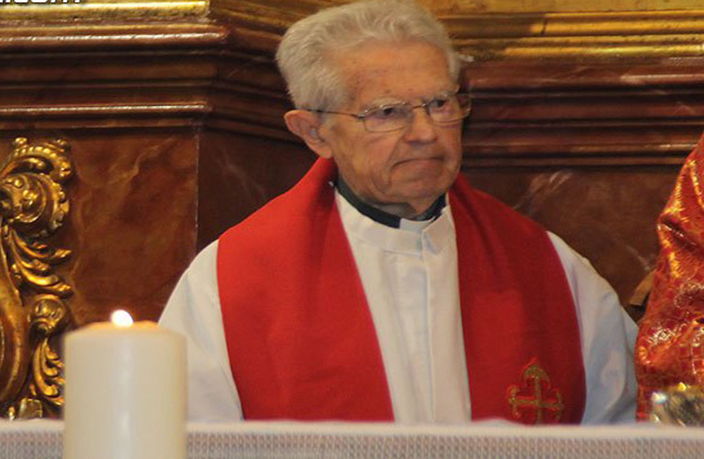 Fallece el sacerdote totanero Domingo Garre Martnez a los 87 aos de edad.