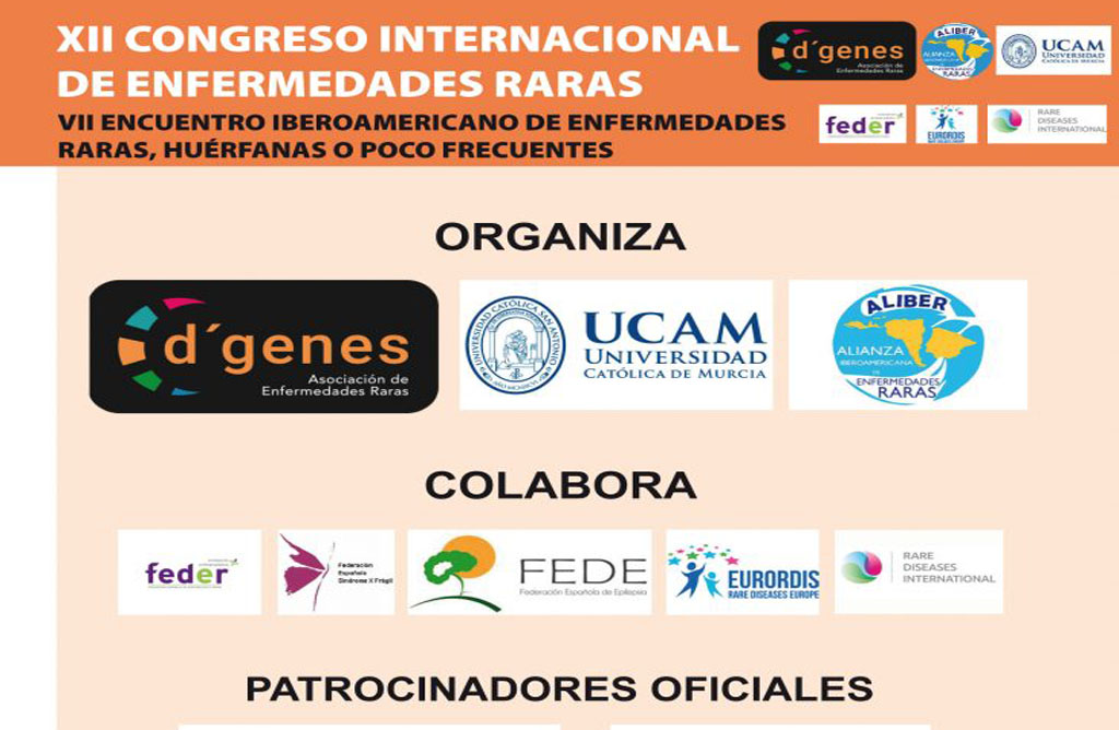 DGenes agradece a colaboradores y patrocinadores su apoyo al XII Congreso Internacional de Enfermedades Raras
