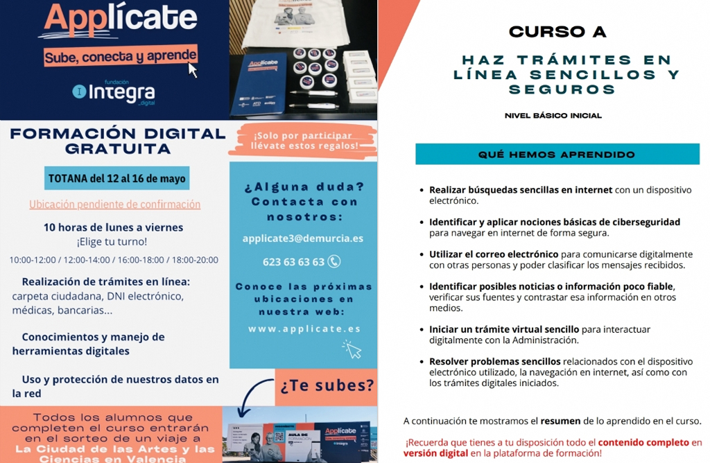 Llega al municipio la campaña de cursos gratuitos “Applícate: sube conecta y aprende”