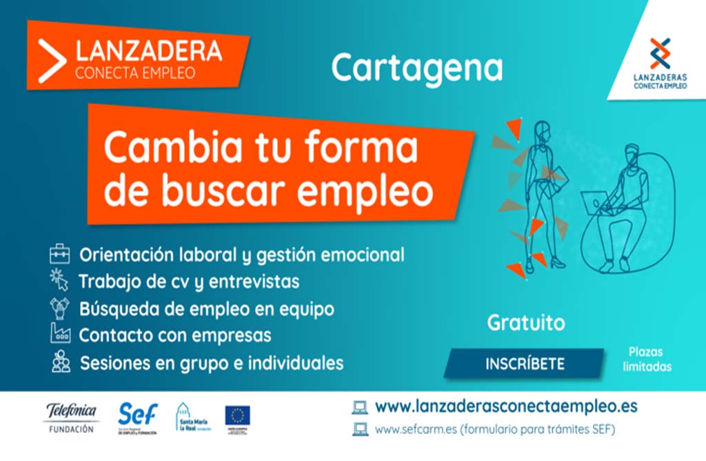 Abierta la inscripcin para la nueva Lanzadera Conecta Empleo que se celebrar en Cartagena en marzo