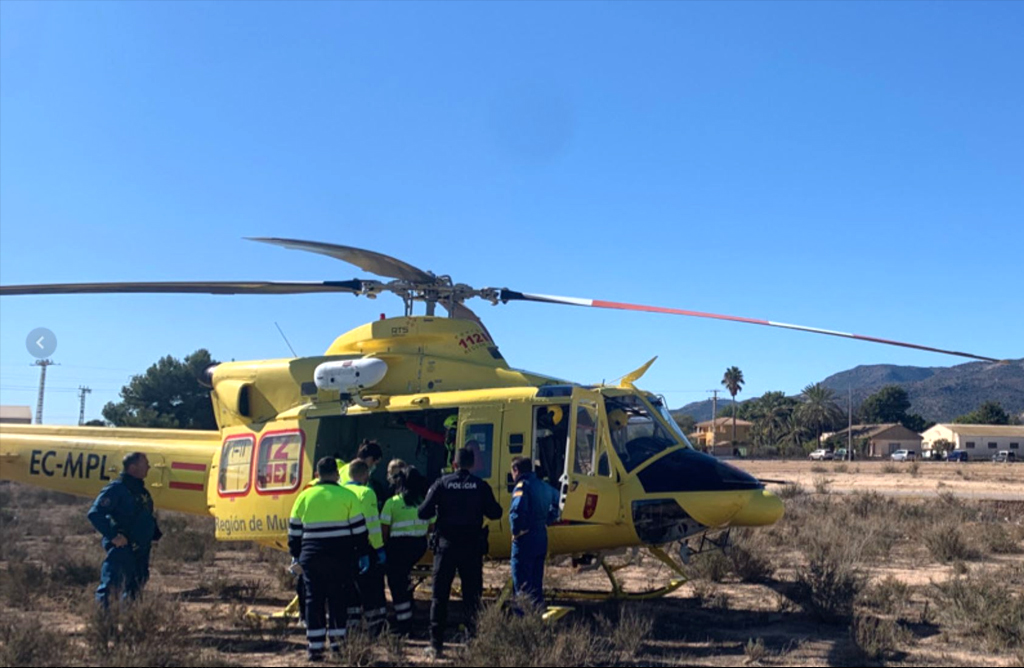 Una senderista tuvo que ser rescatada en helicptero en el Paso del Portillo, Sierra Espua